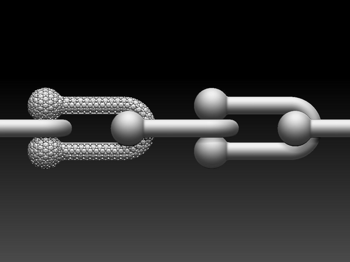 Tiffany chain link bracelet and Tiffany clasp 3D print model_18