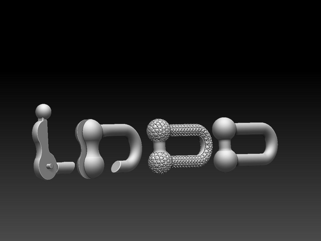 Tiffany chain link bracelet and Tiffany clasp 3D print model_6