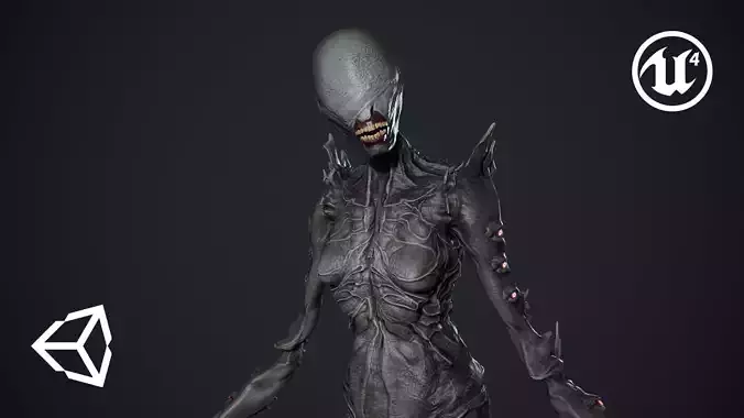 Monster 7 Low-poly 3D model