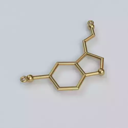 Pendant in the shape of a honeycomb