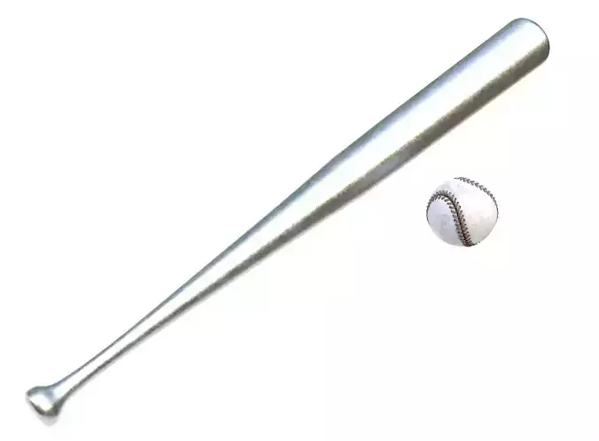 Baseball ball and bat