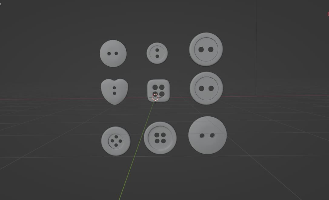 Slimline Buttons 3D model_6