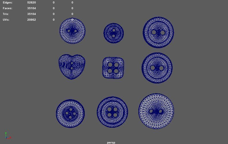 Slimline Buttons 3D model_5
