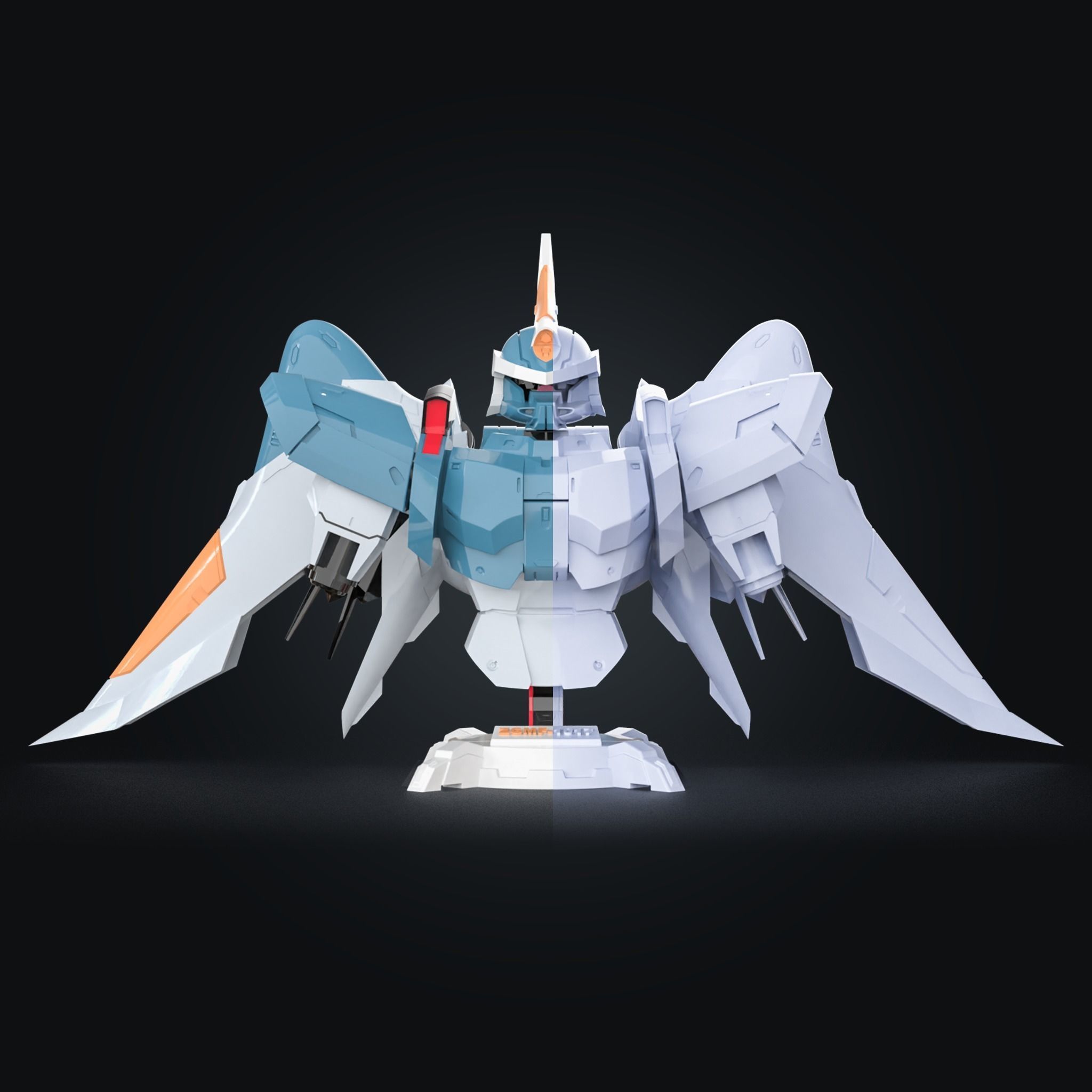 GUNDAM BUST ZGMF-1017 Moblie GINN 3D print model 3D print model_9