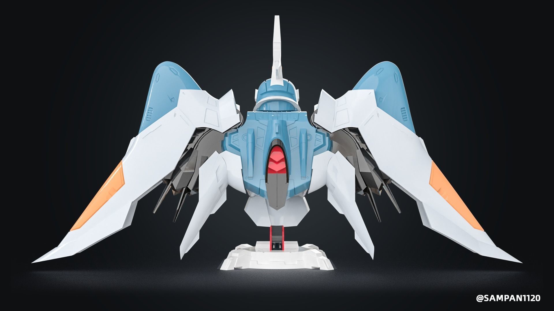 GUNDAM BUST ZGMF-1017 Moblie GINN 3D print model 3D print model_5