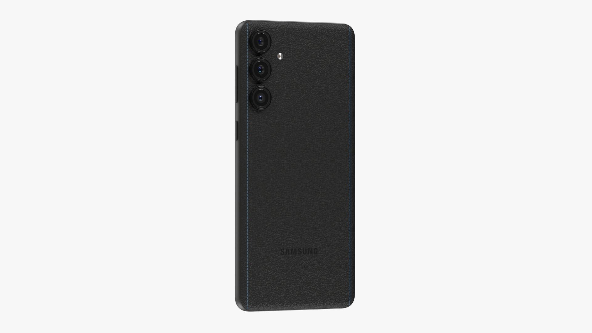 Samsung Galaxy C55 Black Low-poly 3D model_9