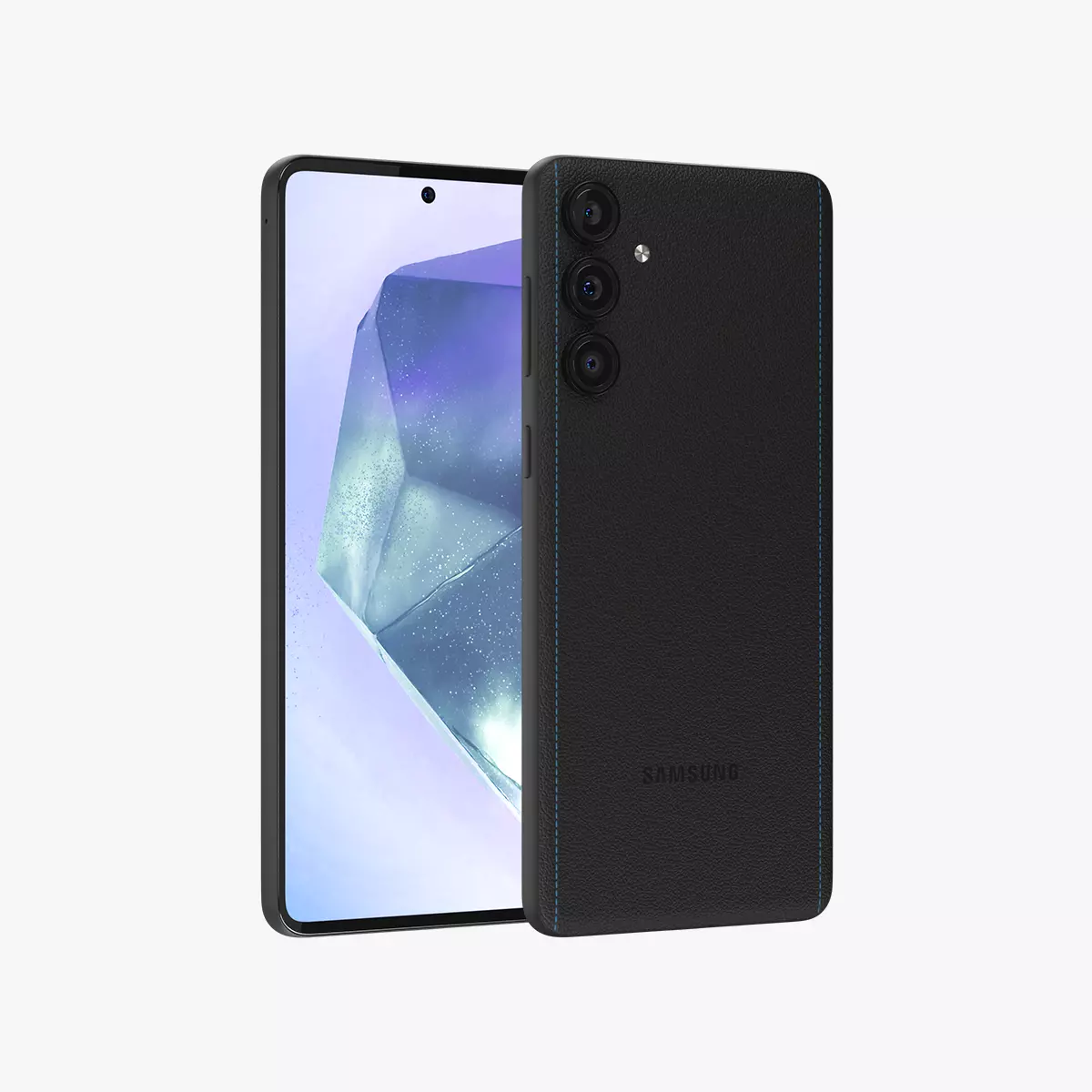 Samsung Galaxy C55 Black Low-poly 3D model_0