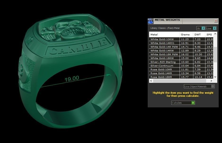 Ring with skull CAMBLE 3D print model_6