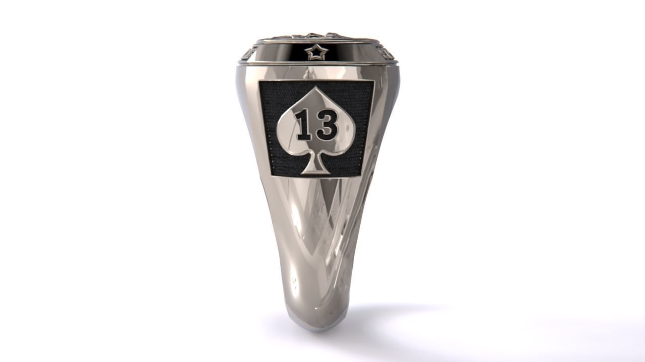 Ring with skull CAMBLE 3D print model_12