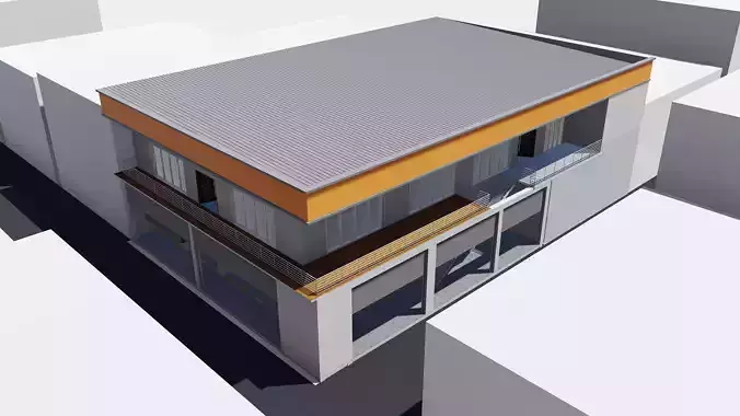 400 Seating and 100 Dining two floors Marriage hall 3D model