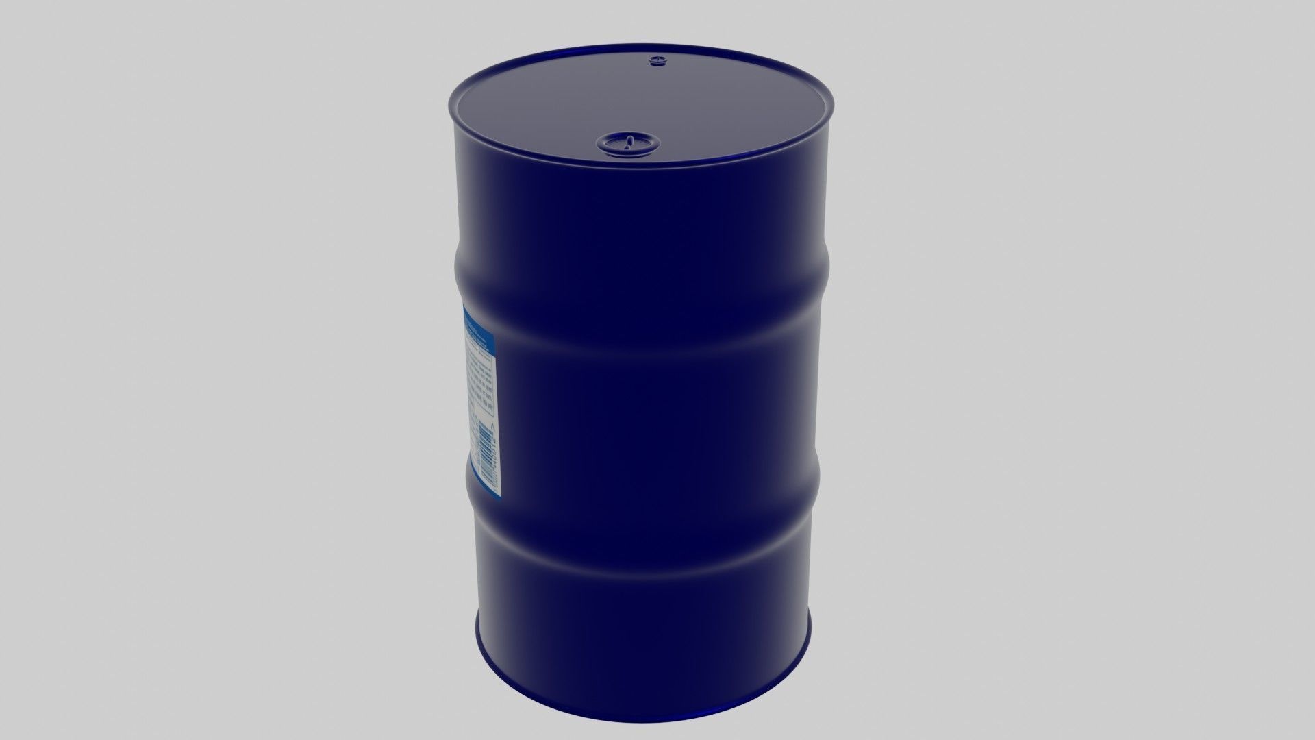 Oil Drum Low-poly 3D model_12