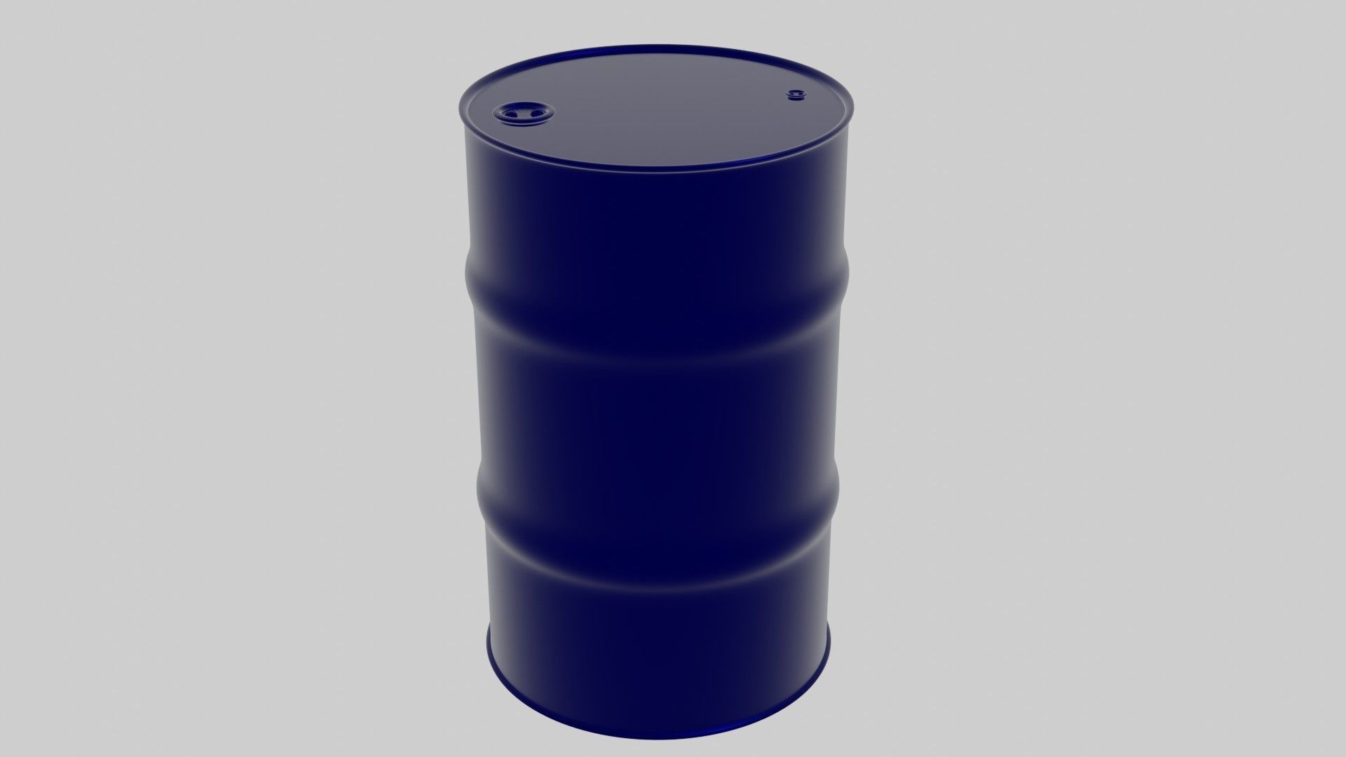 Oil Drum Low-poly 3D model_9