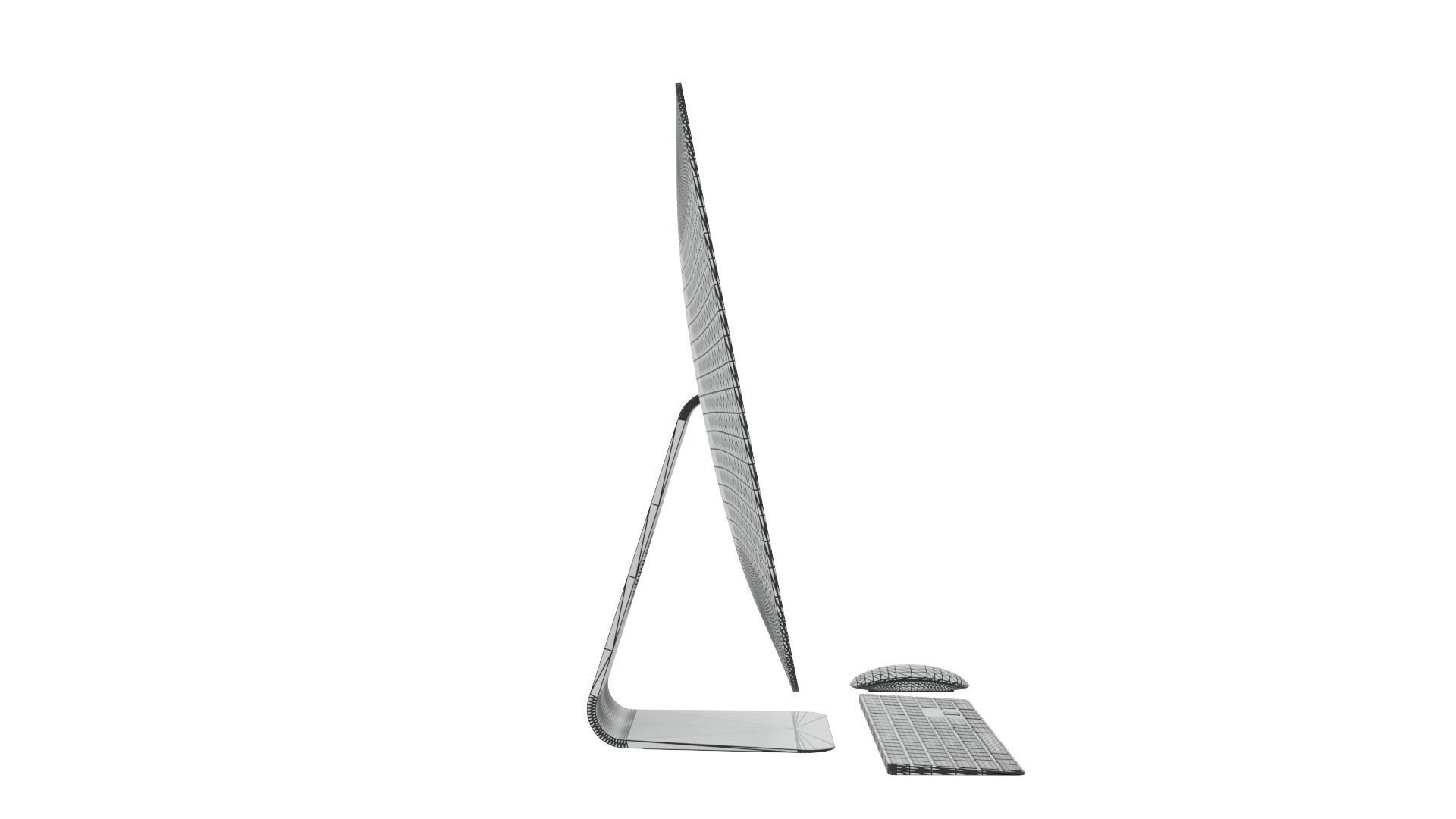 iMac Pro Low-poly 3D model_9
