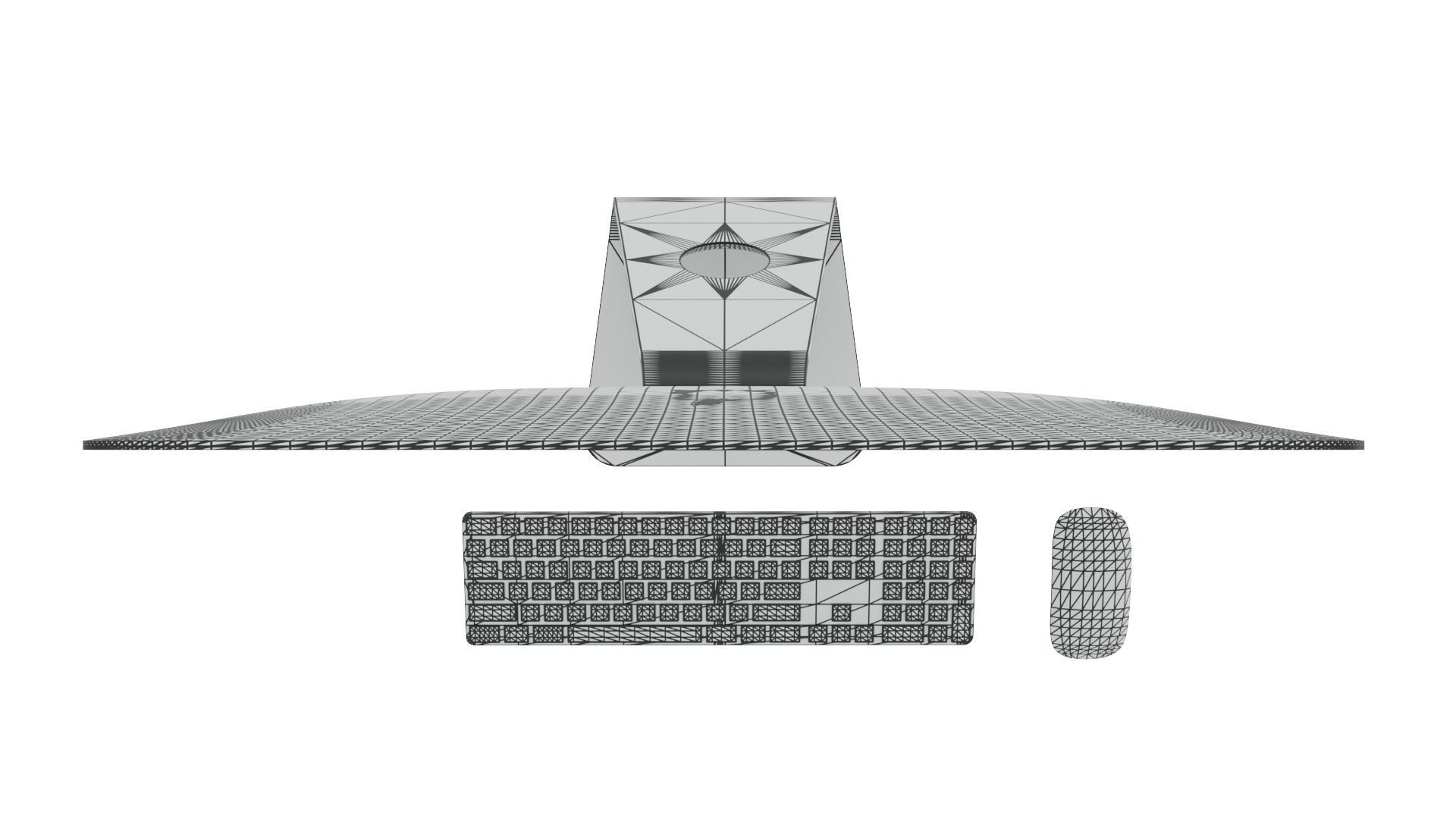 iMac Pro Low-poly 3D model_11