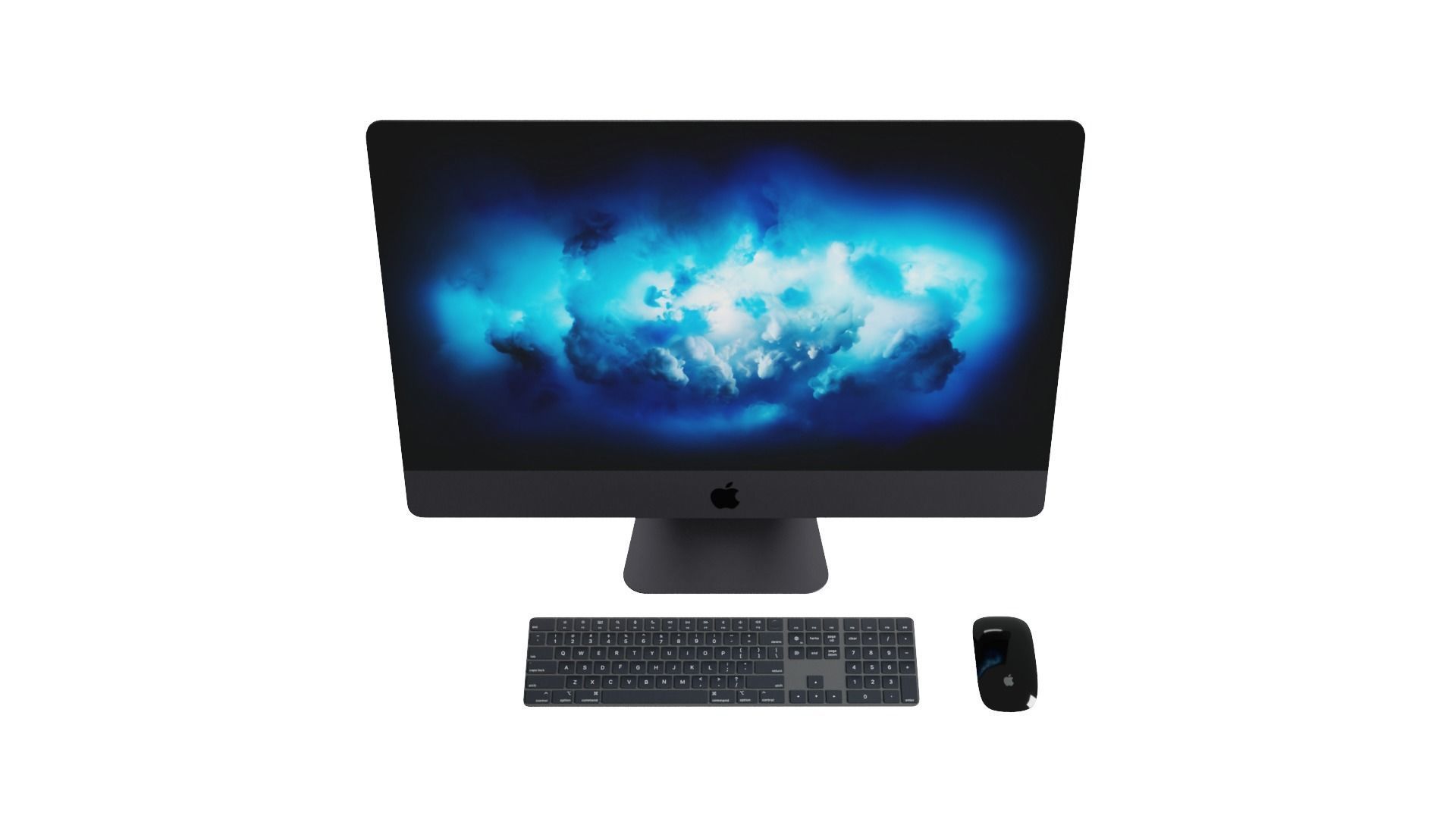 iMac Pro Low-poly 3D model_3
