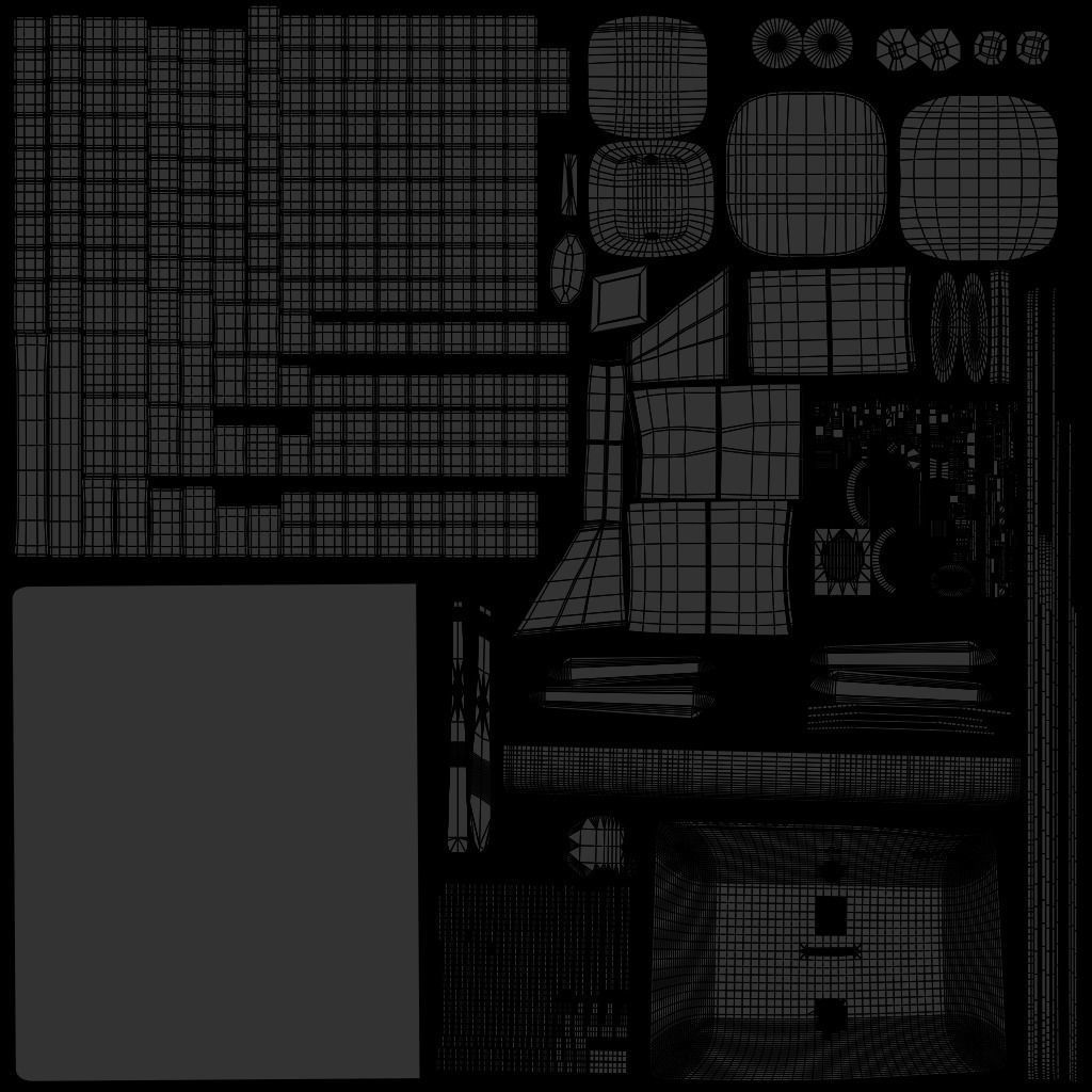 iMac Pro Low-poly 3D model_13