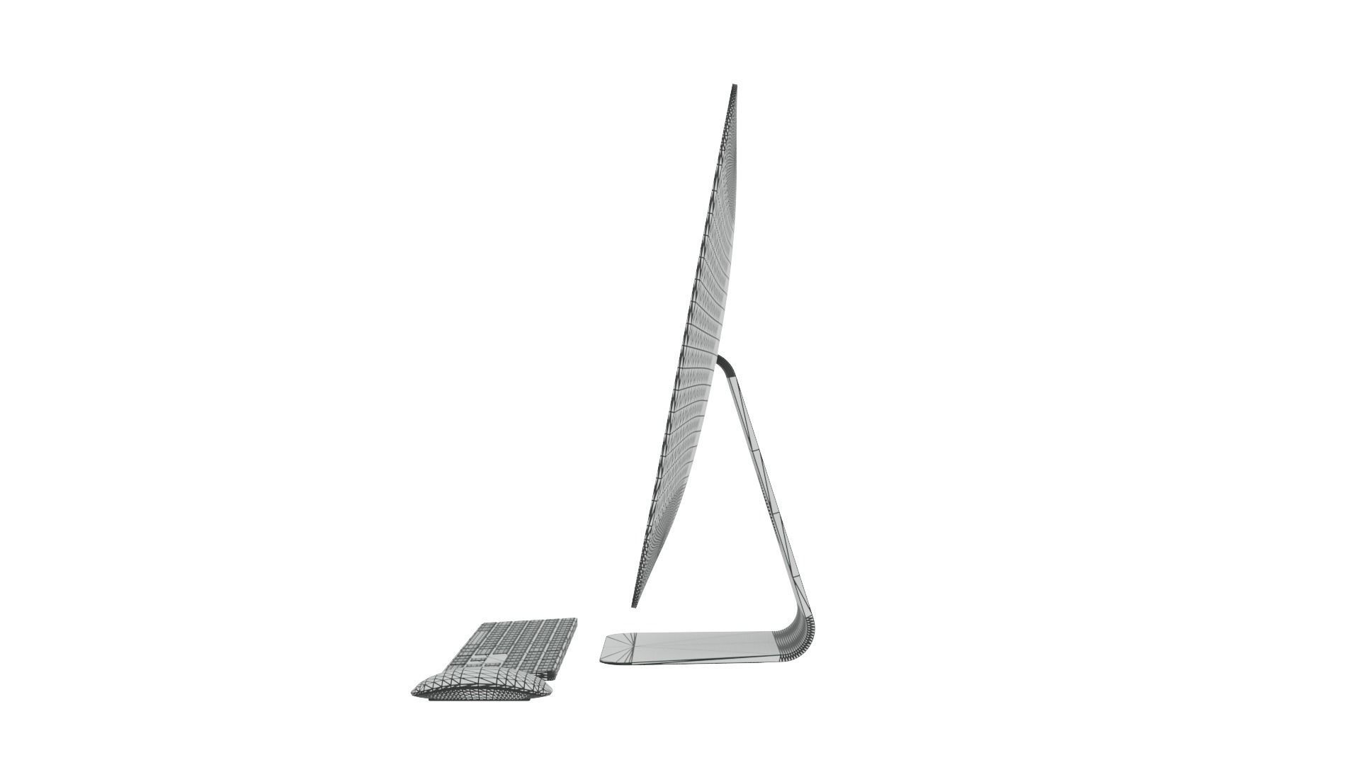 iMac Pro Low-poly 3D model_10