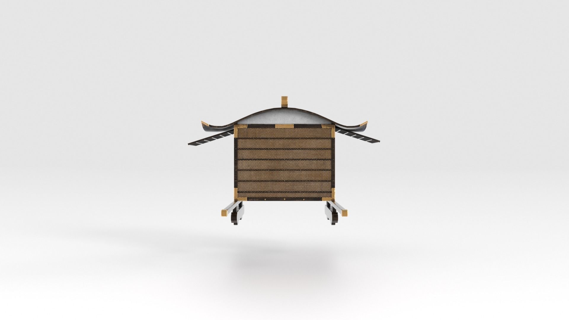Korean Officer Palanquin - Joseon Tongsinsa 3D model_13