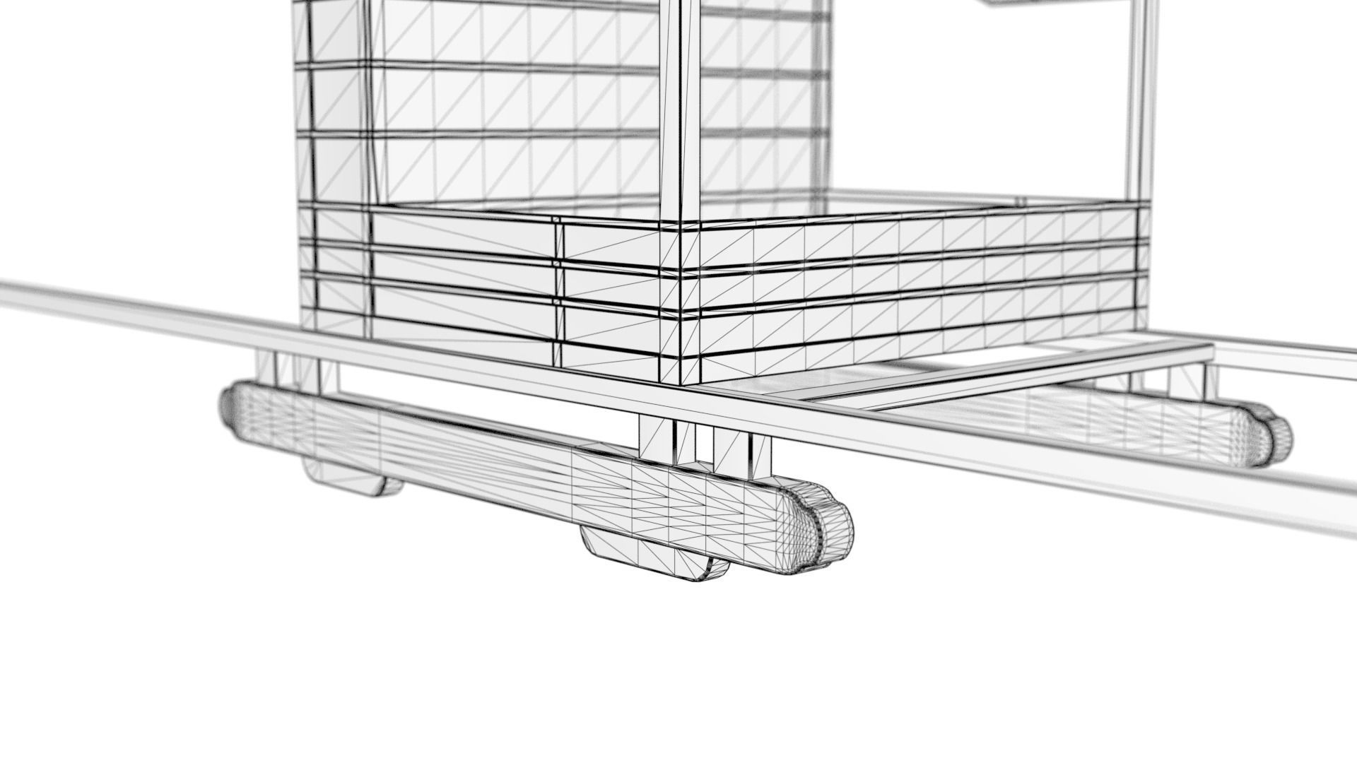 Korean Officer Palanquin - Joseon Tongsinsa 3D model_2
