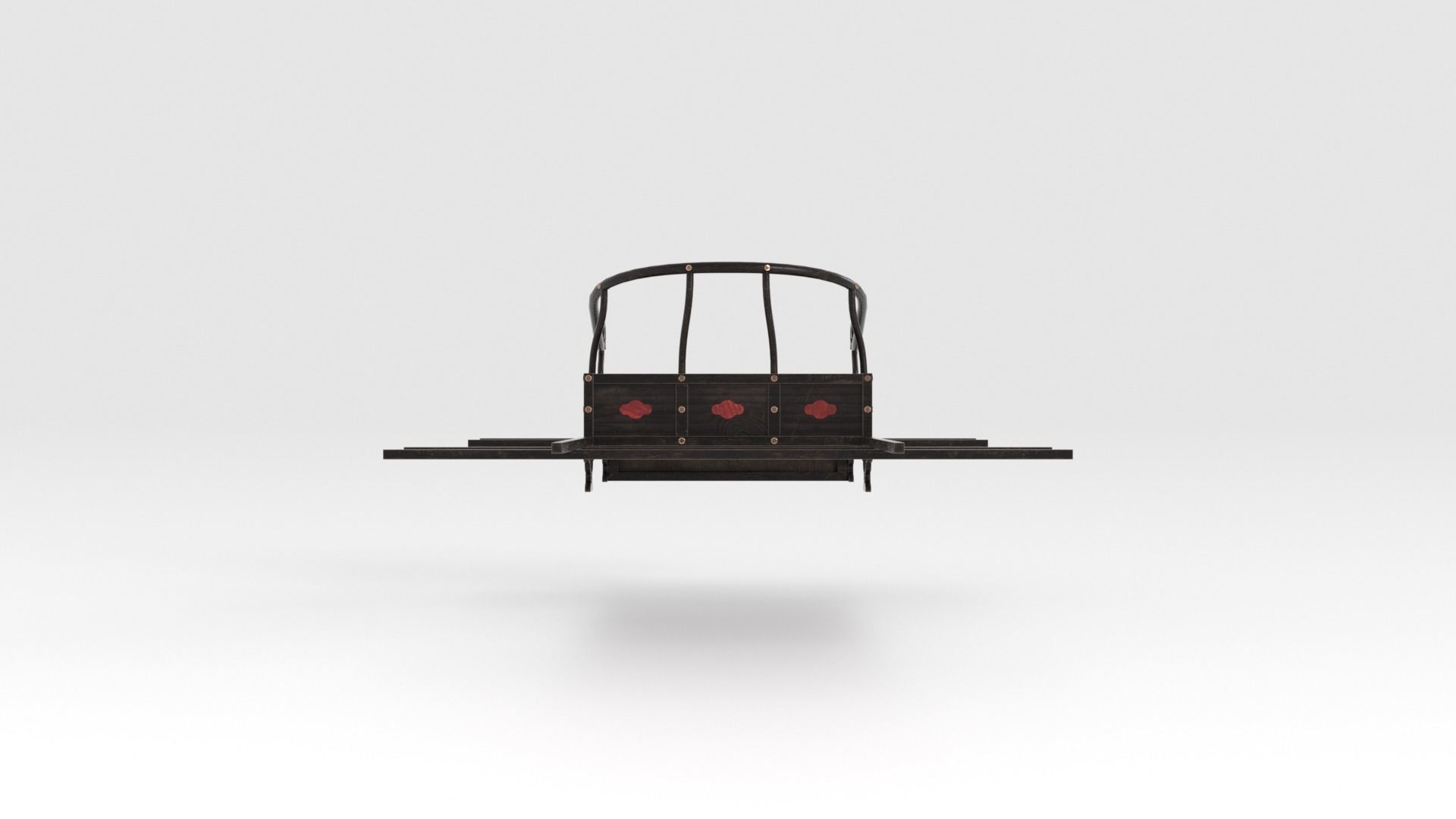 Korean Palanquin Sogyo - Joseon Tongsinsa 3D model_13