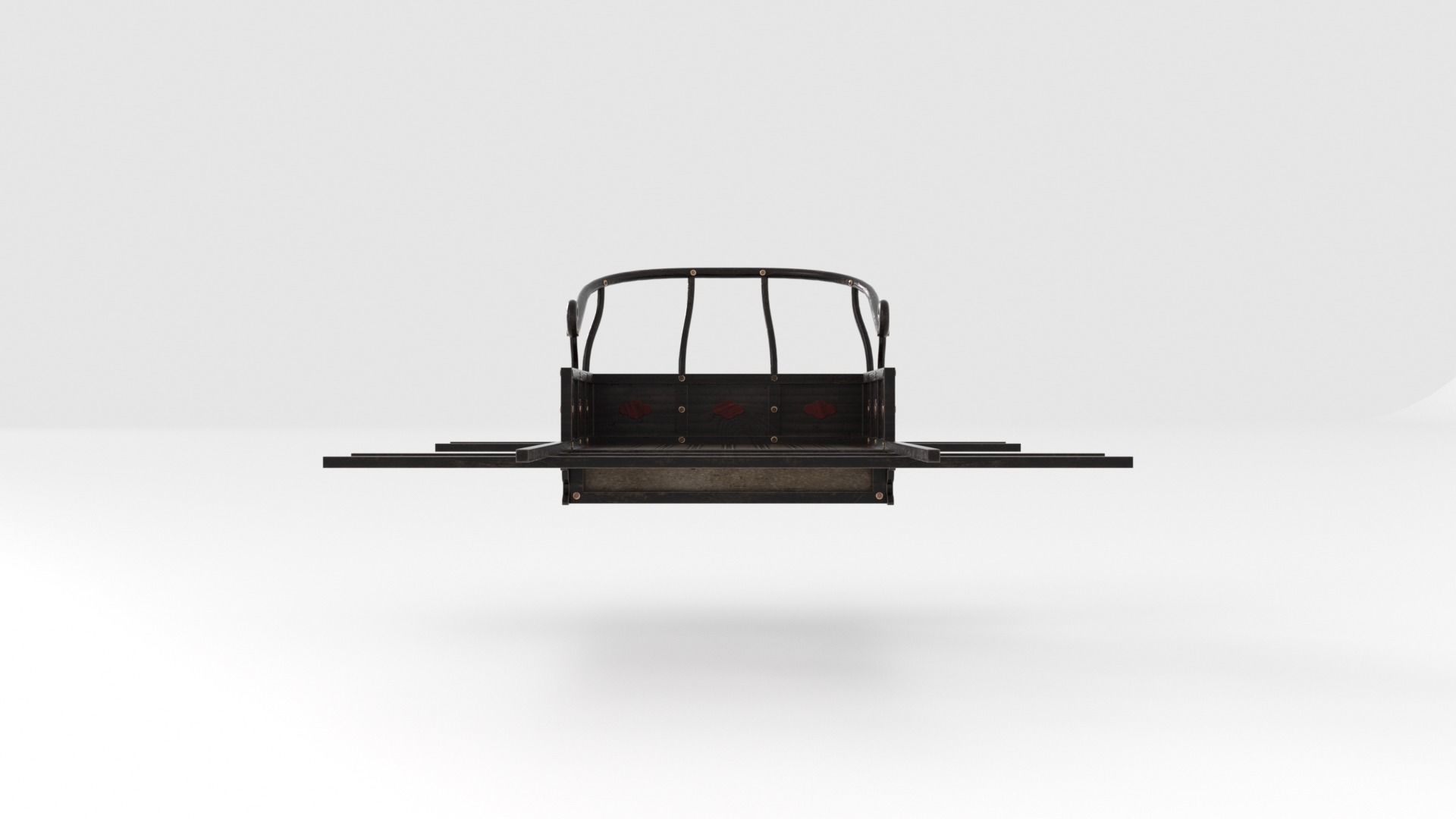 Korean Palanquin Sogyo - Joseon Tongsinsa 3D model_12