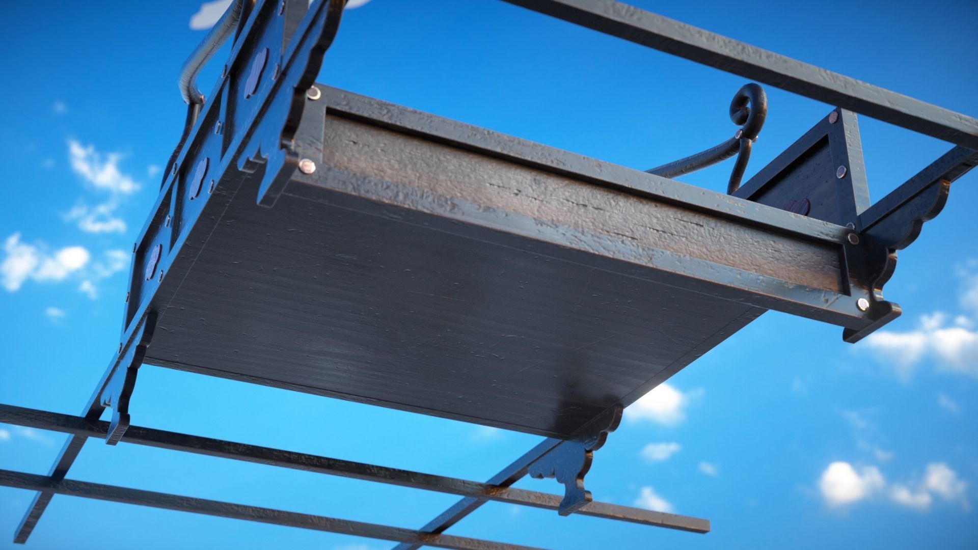 Korean Palanquin Sogyo - Joseon Tongsinsa 3D model_7