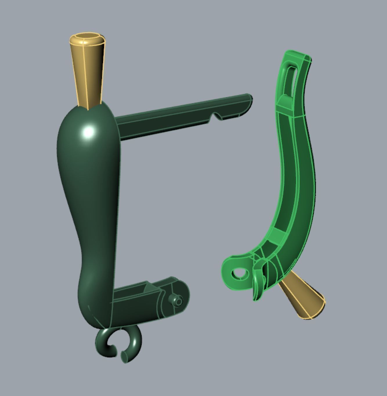 Lock for earrings  3D print model_1