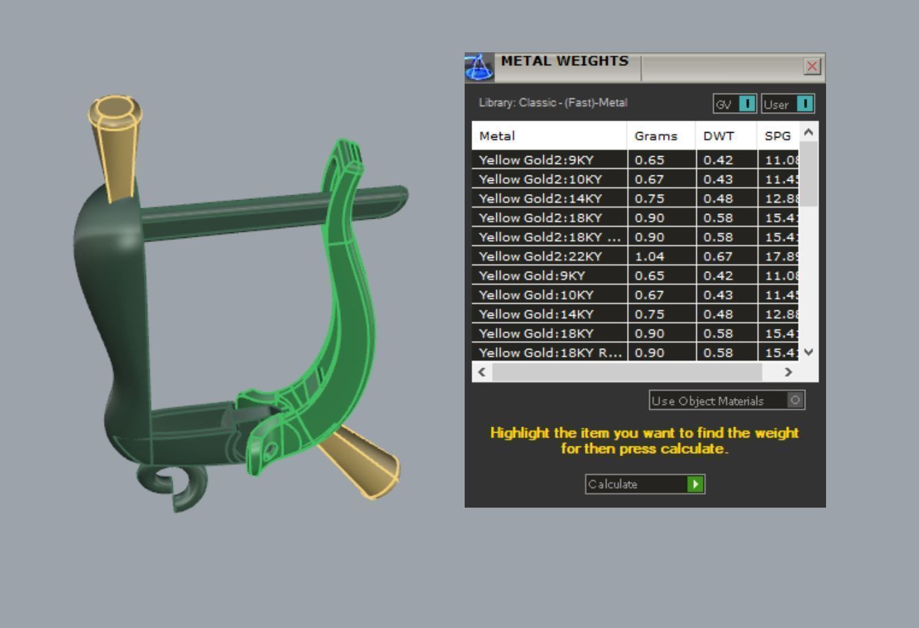 Lock for earrings  3D print model_7