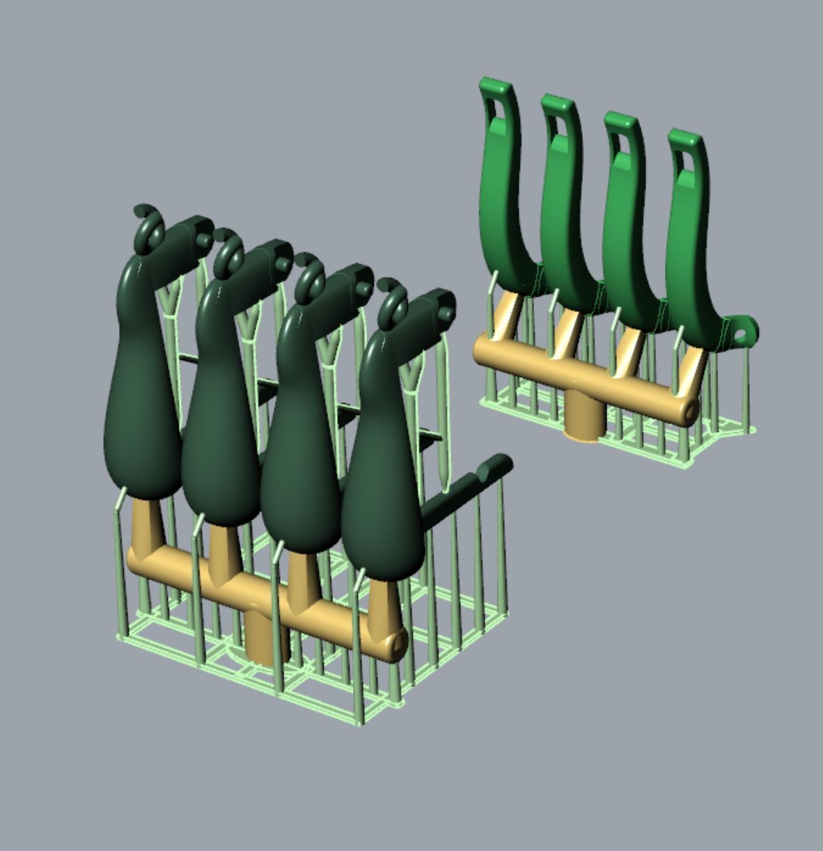 Lock for earrings  3D print model_6