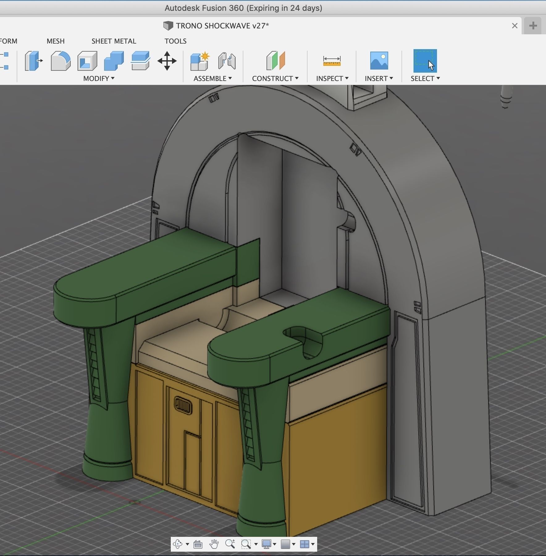 Trono MP29 Shockwave 3D print model_2