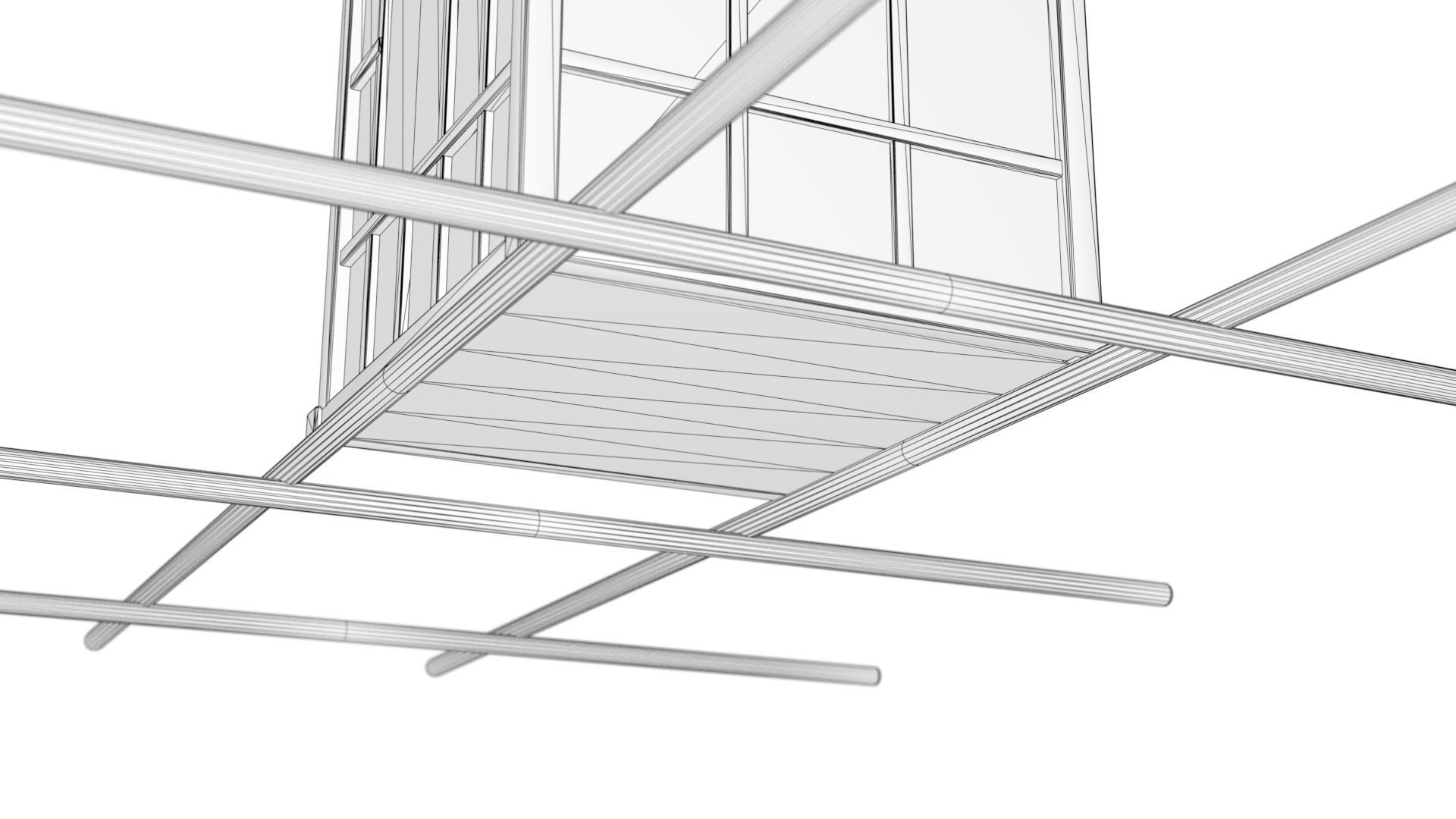 Korean Palanquin Yongjeong - Joseon Tongsinsa 3D model_8
