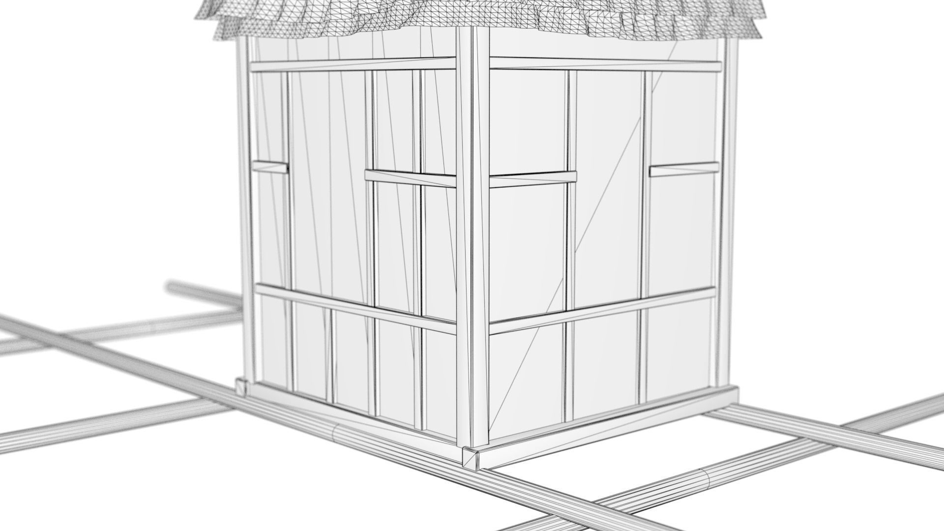 Korean Palanquin Yongjeong - Joseon Tongsinsa 3D model_2