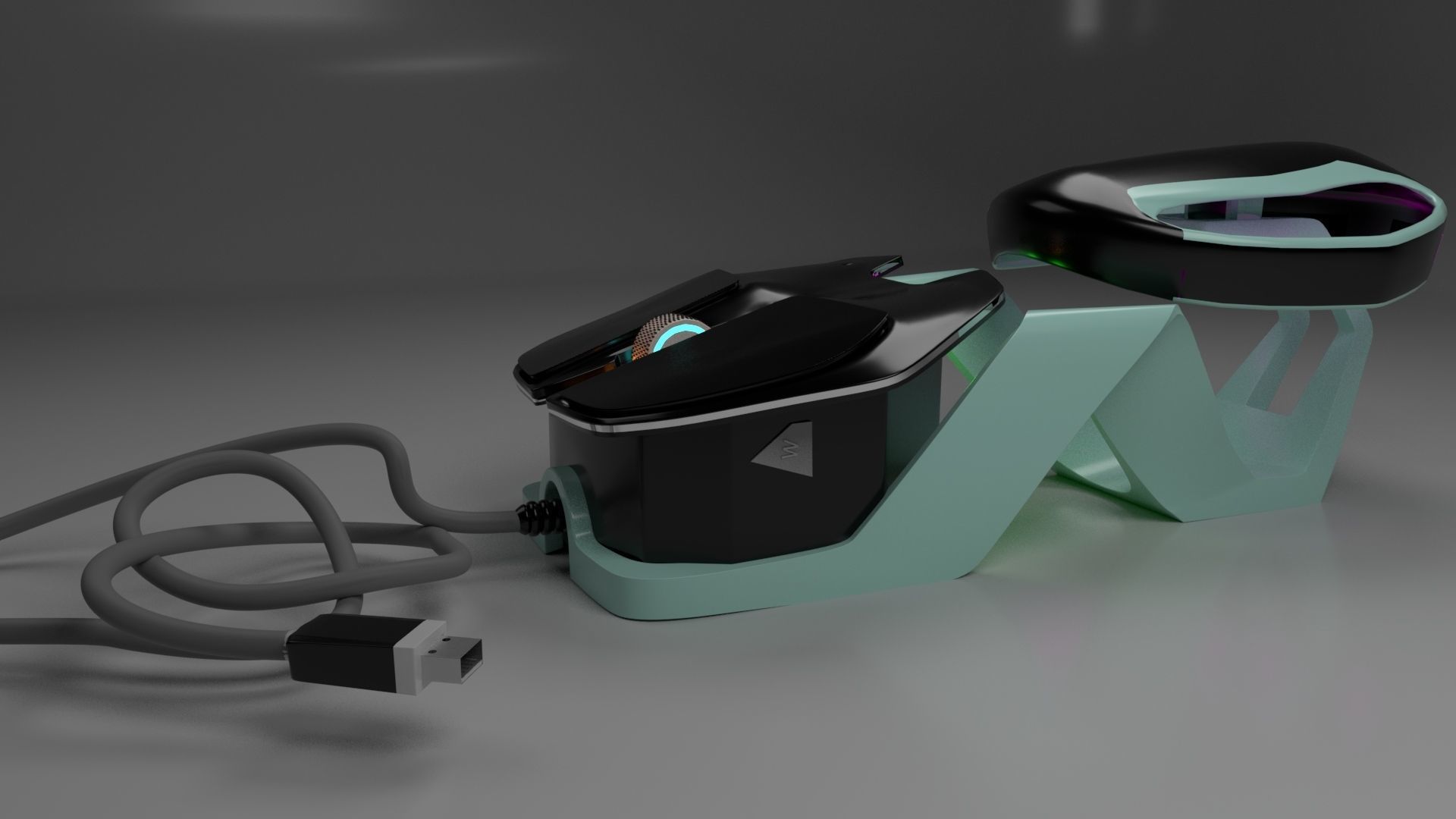 Gaming Mouse 3D model_1