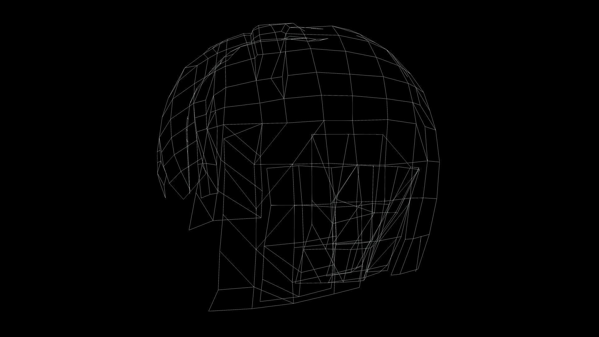 Classic Bob Hair For Woman  Low-poly 3D model_10