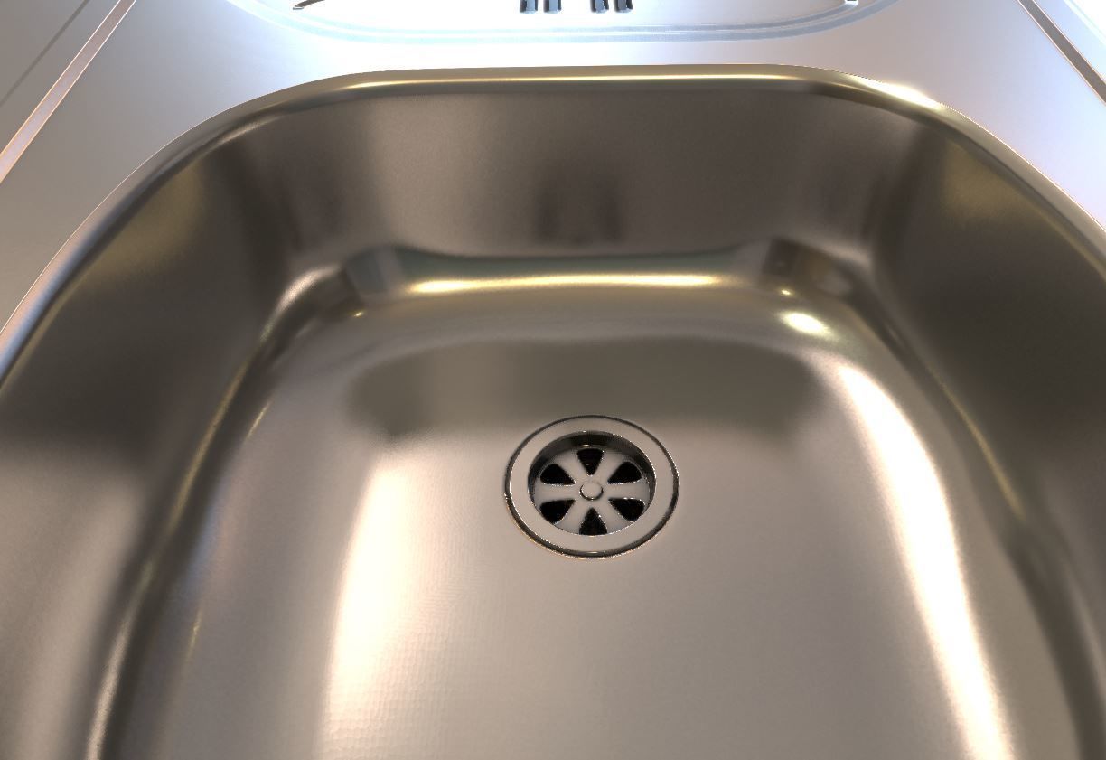 Small Kitchen Modules Low-poly 3D model_2