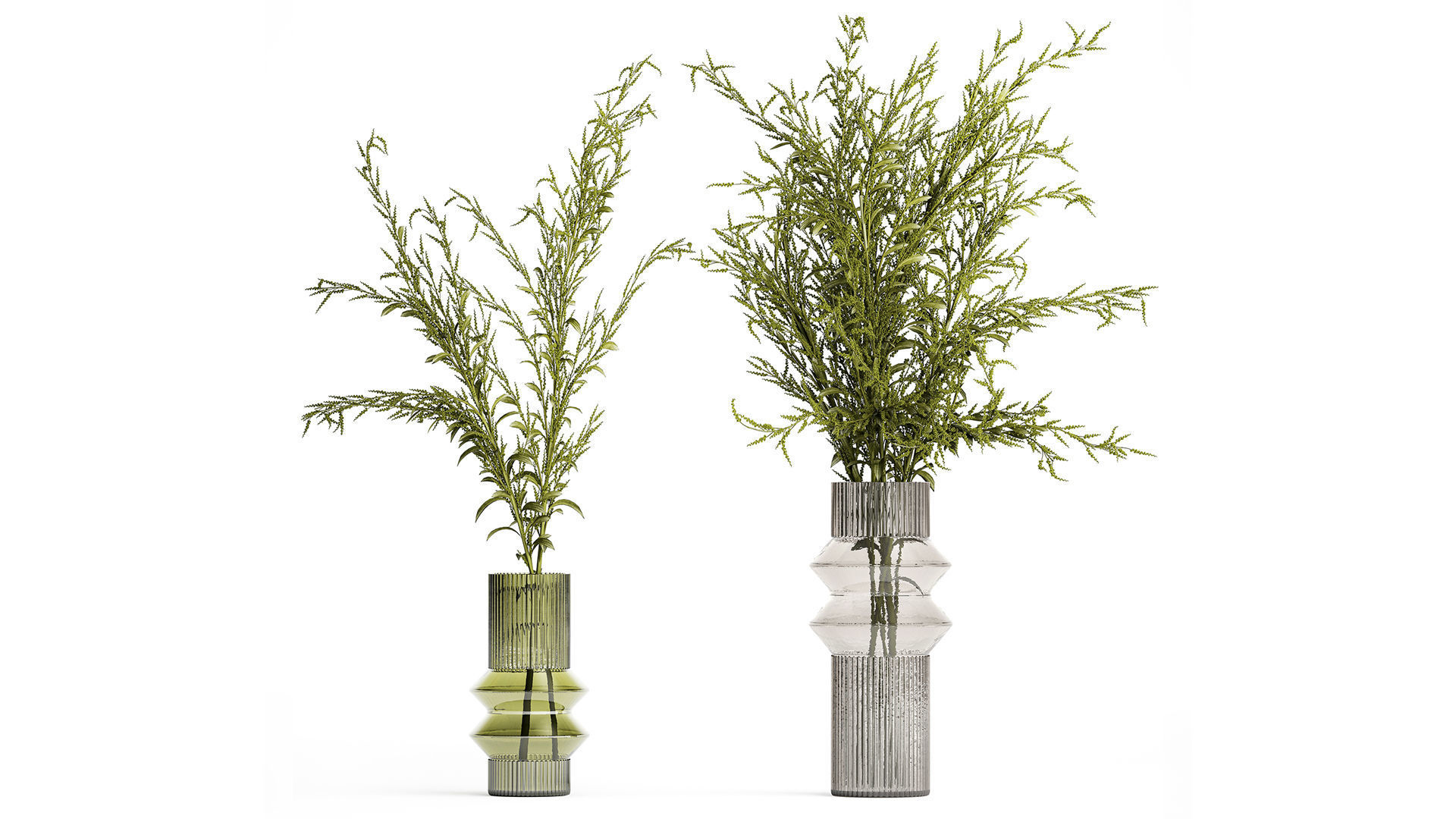 Set of bouquets Hydrangea Gerbera Chamomile 425 3D model_2