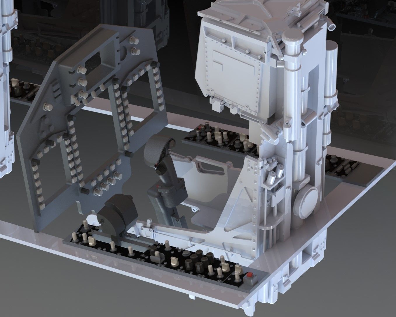 F18 Cockpit Upgrade Jetlegend F-18F Super Hornet  3D print model_7