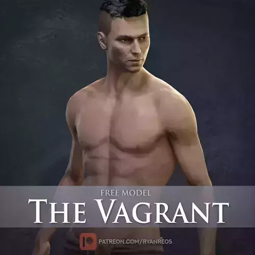 The Vagrant Low-poly 3D model