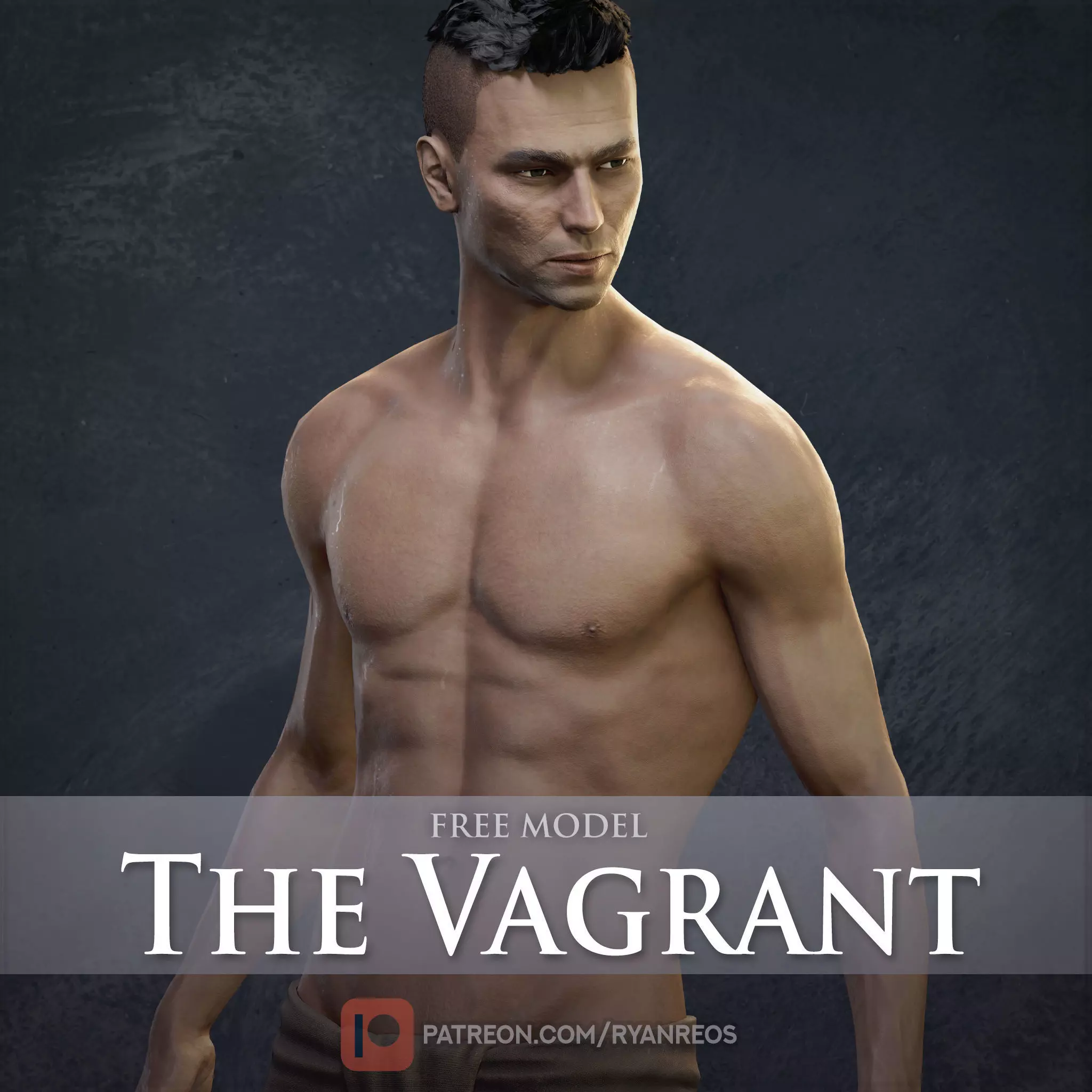 The Vagrant Low-poly 3D model