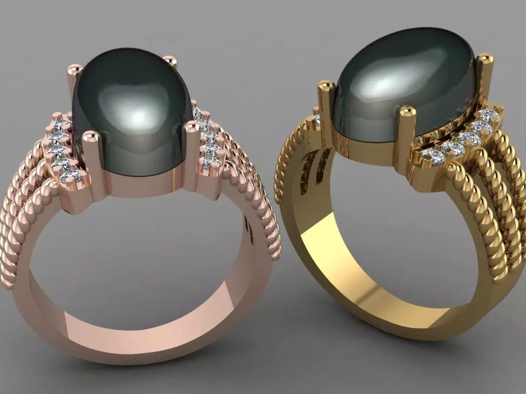 Gold ring 3D print model