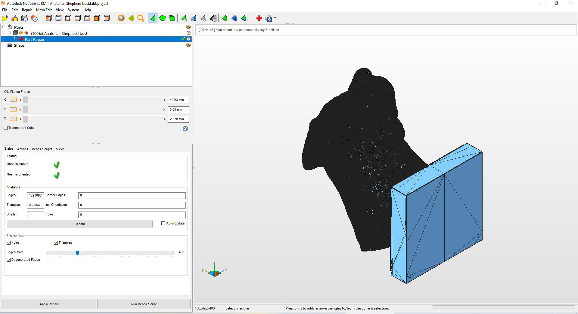 Anatolian shepherd bust 3D print model_7