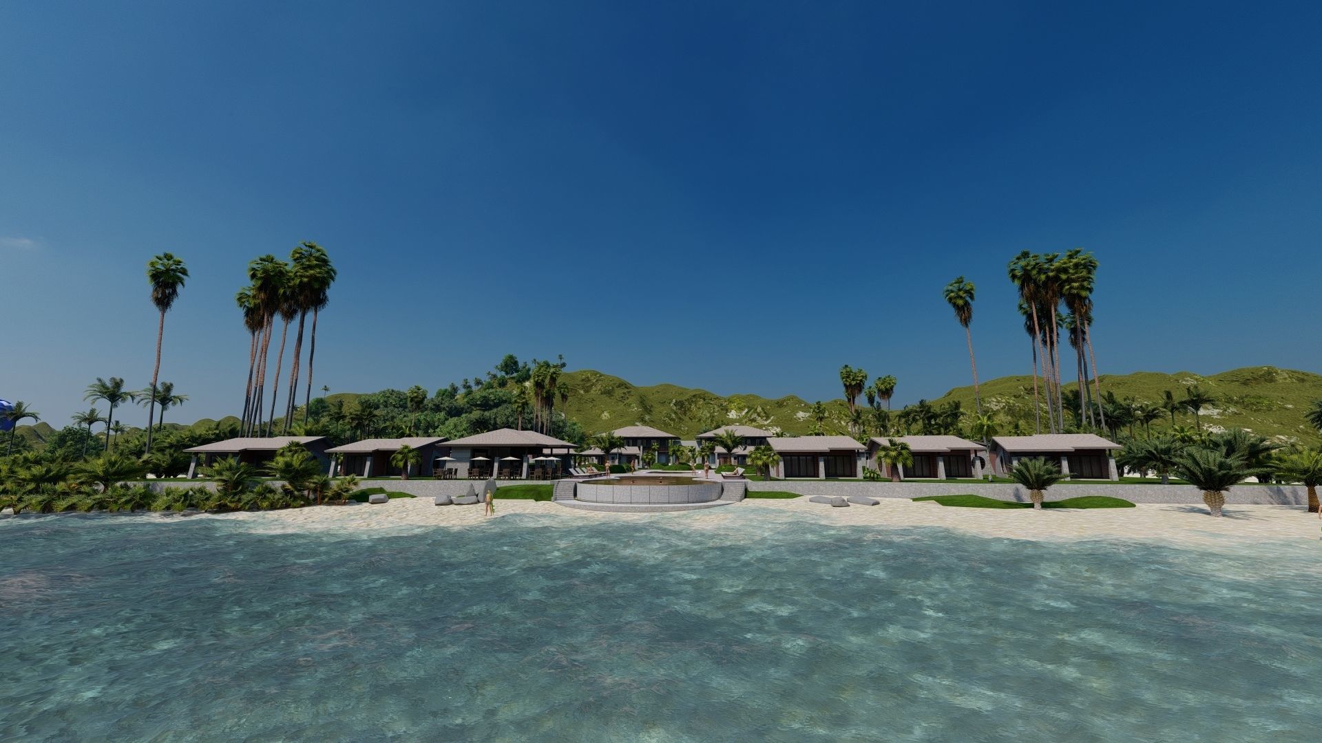 Hotel Beach 3D model_22