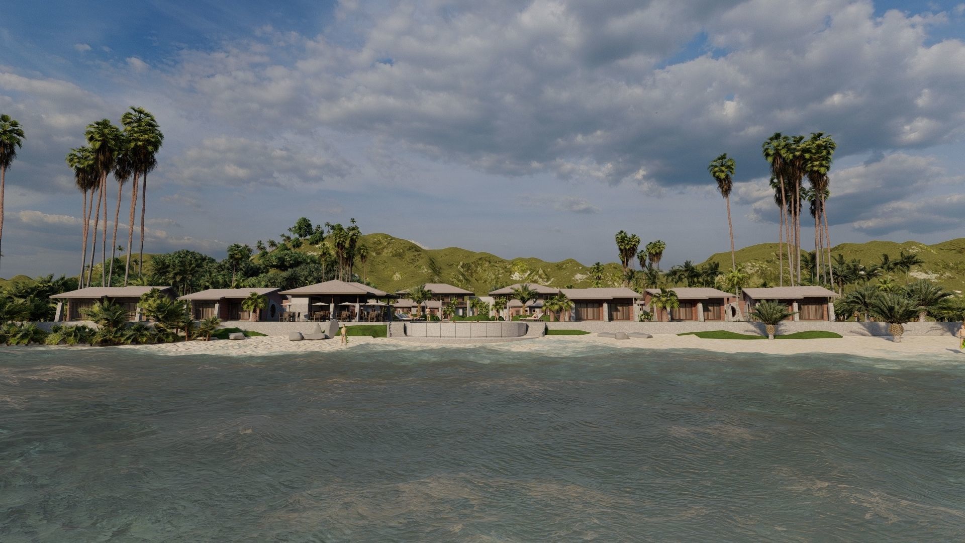 Hotel Beach 3D model_28