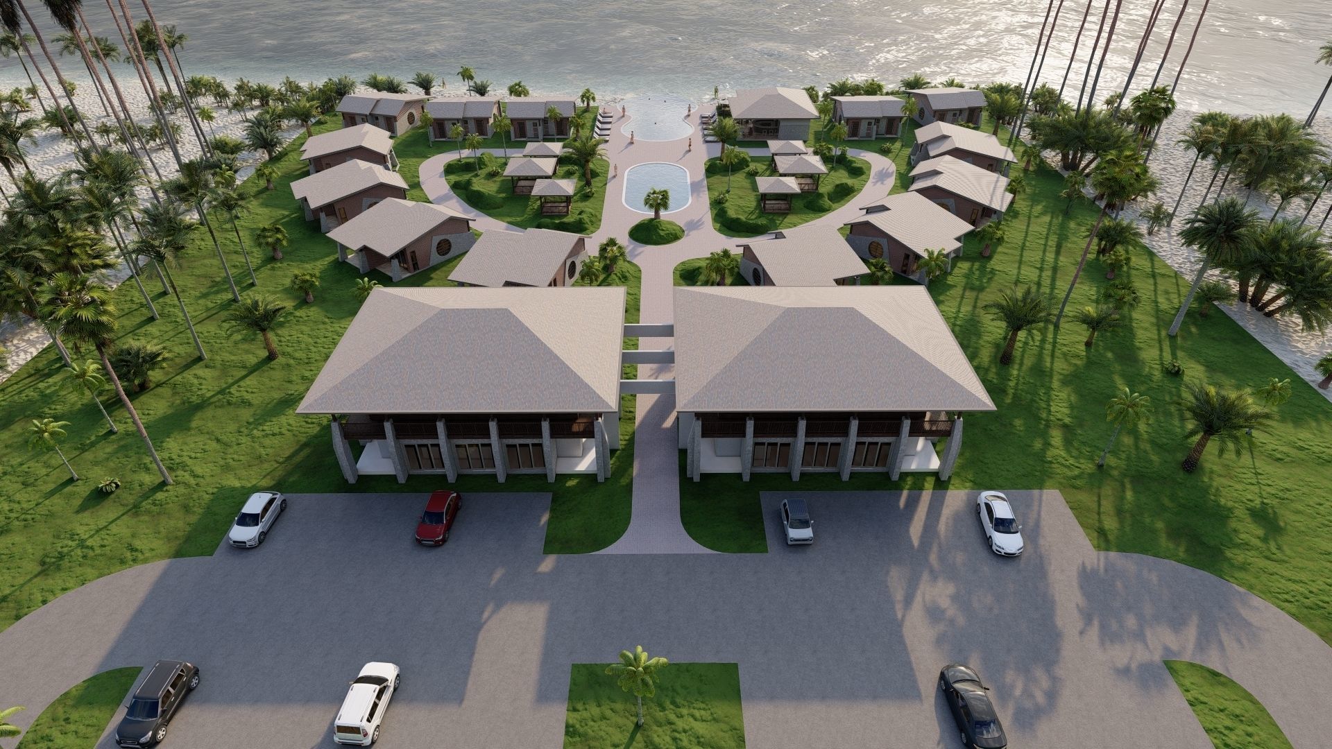 Hotel Beach 3D model_39