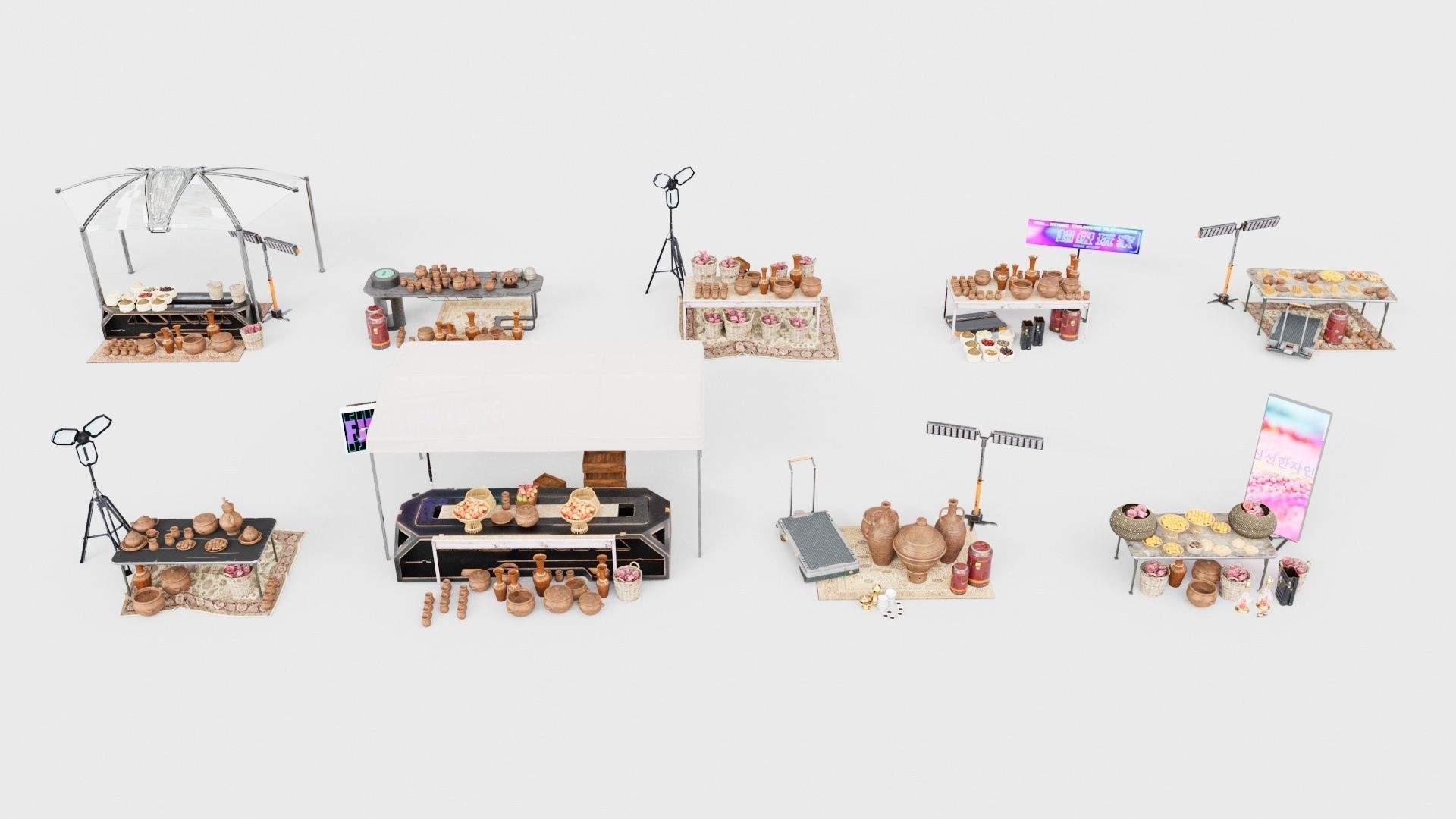 Souk SetB middle east 3D model_3