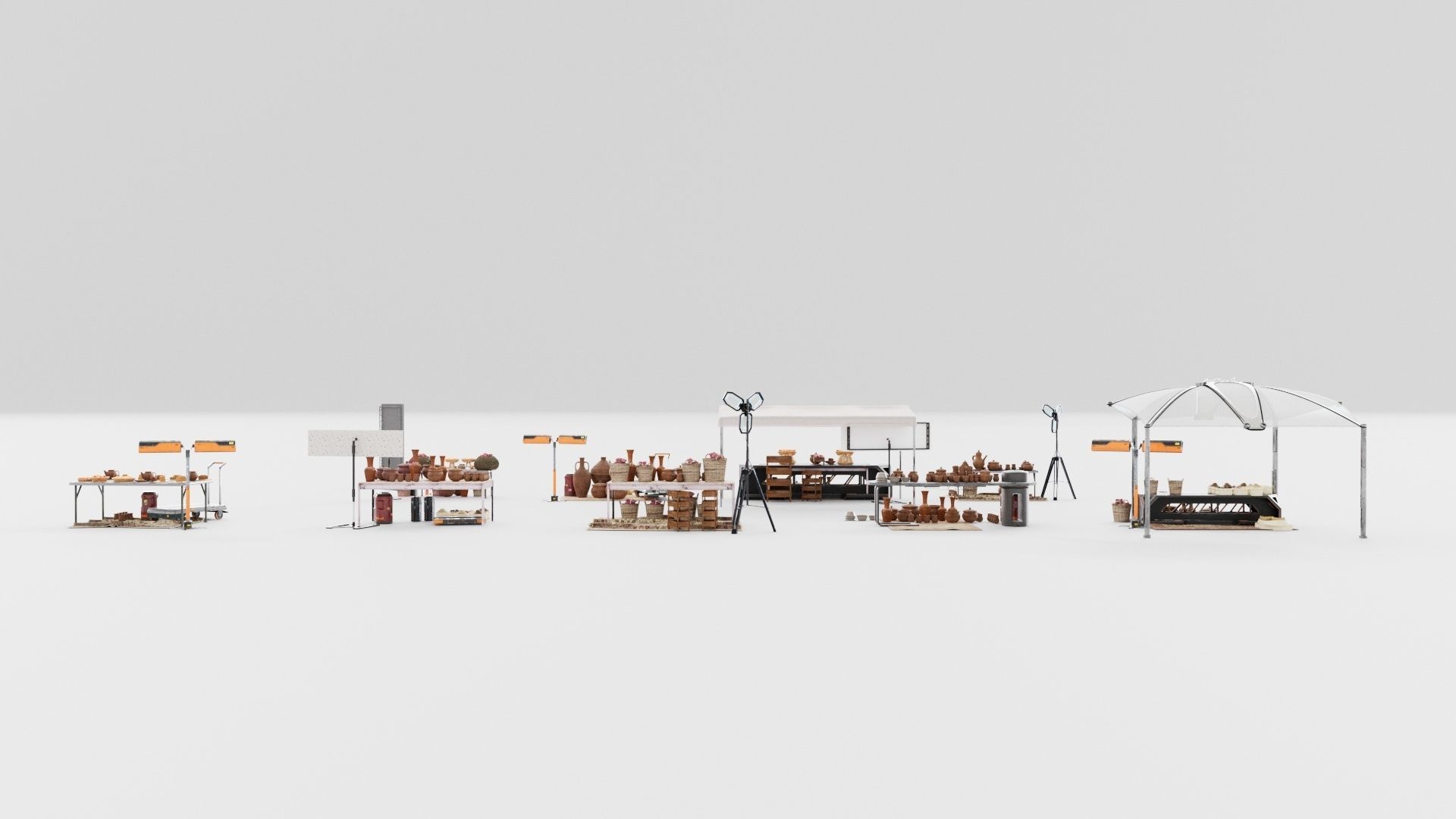 Souk SetB middle east 3D model_4