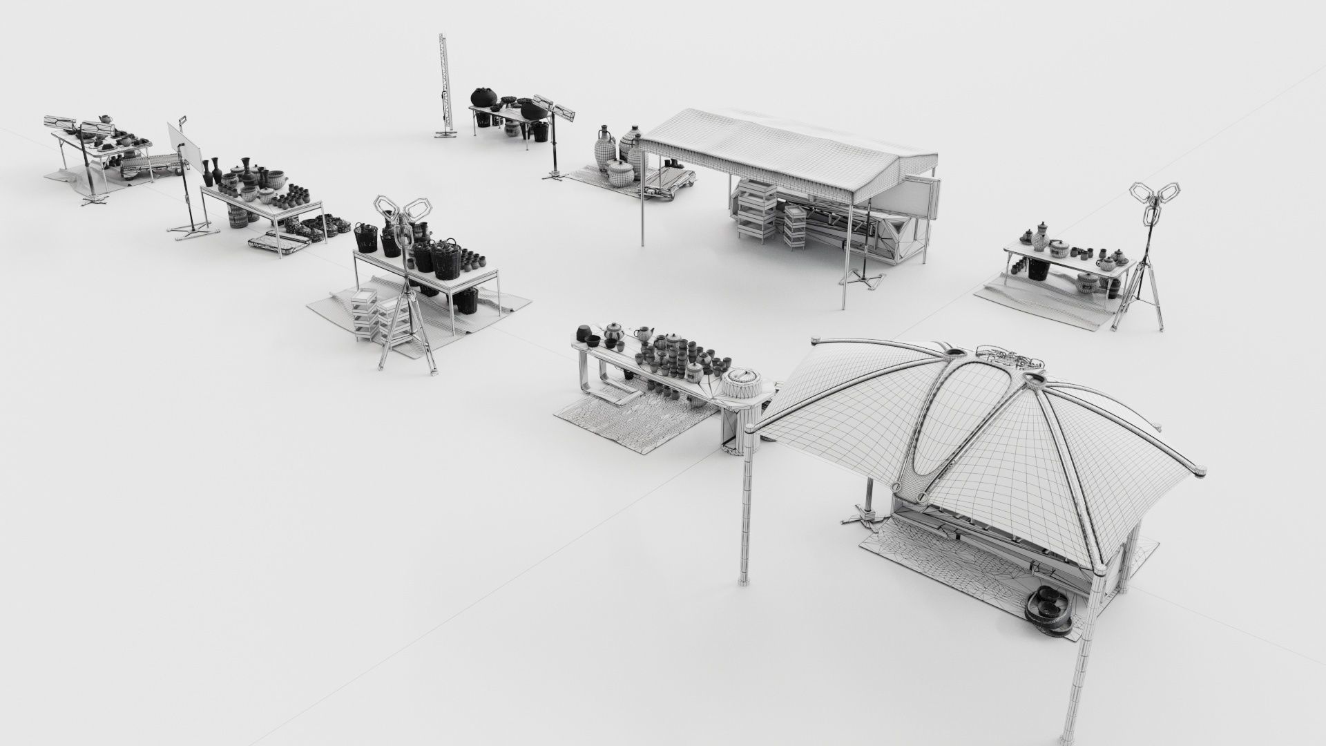 Souk SetB middle east 3D model_5