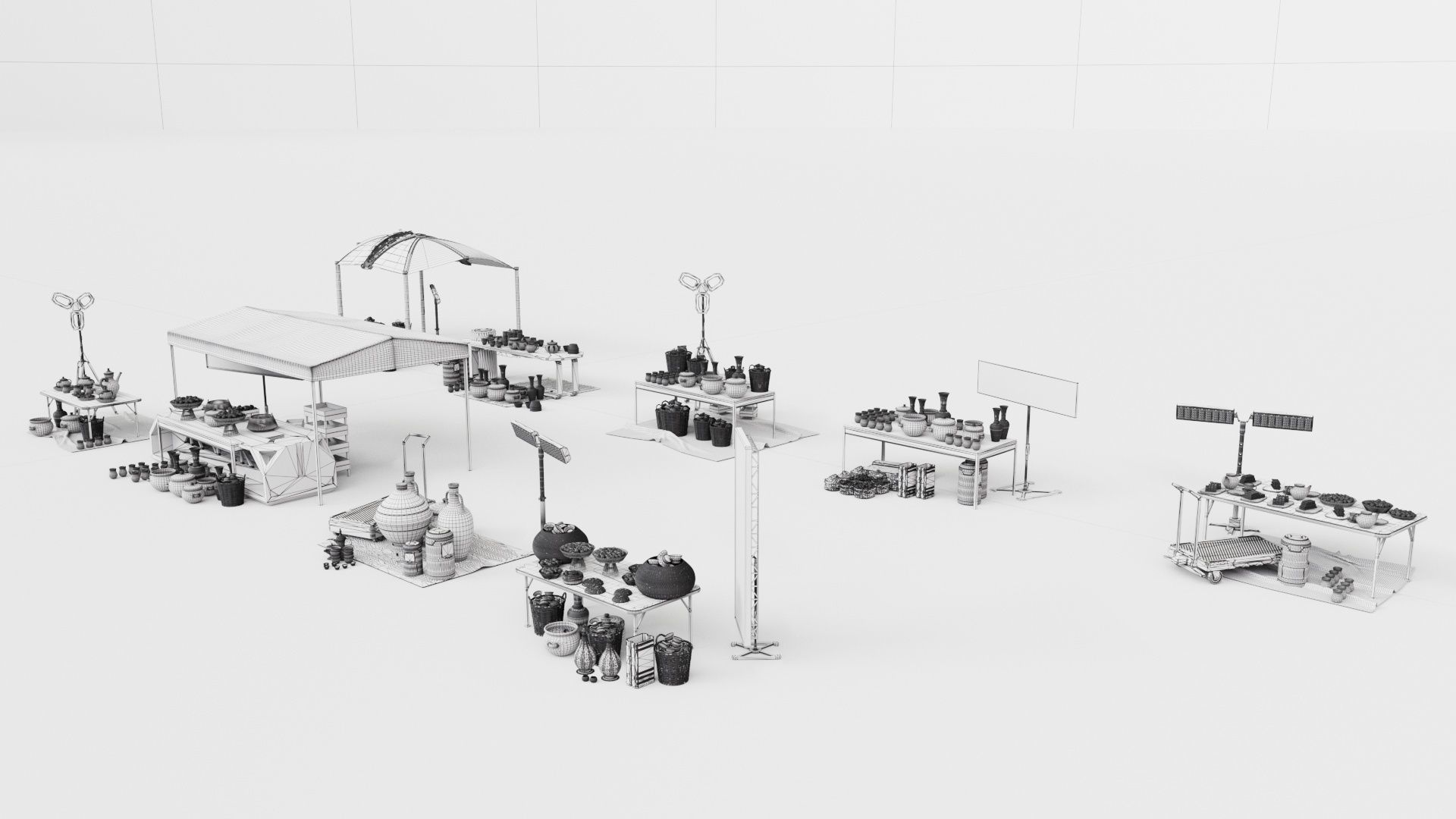 Souk SetB middle east 3D model_8