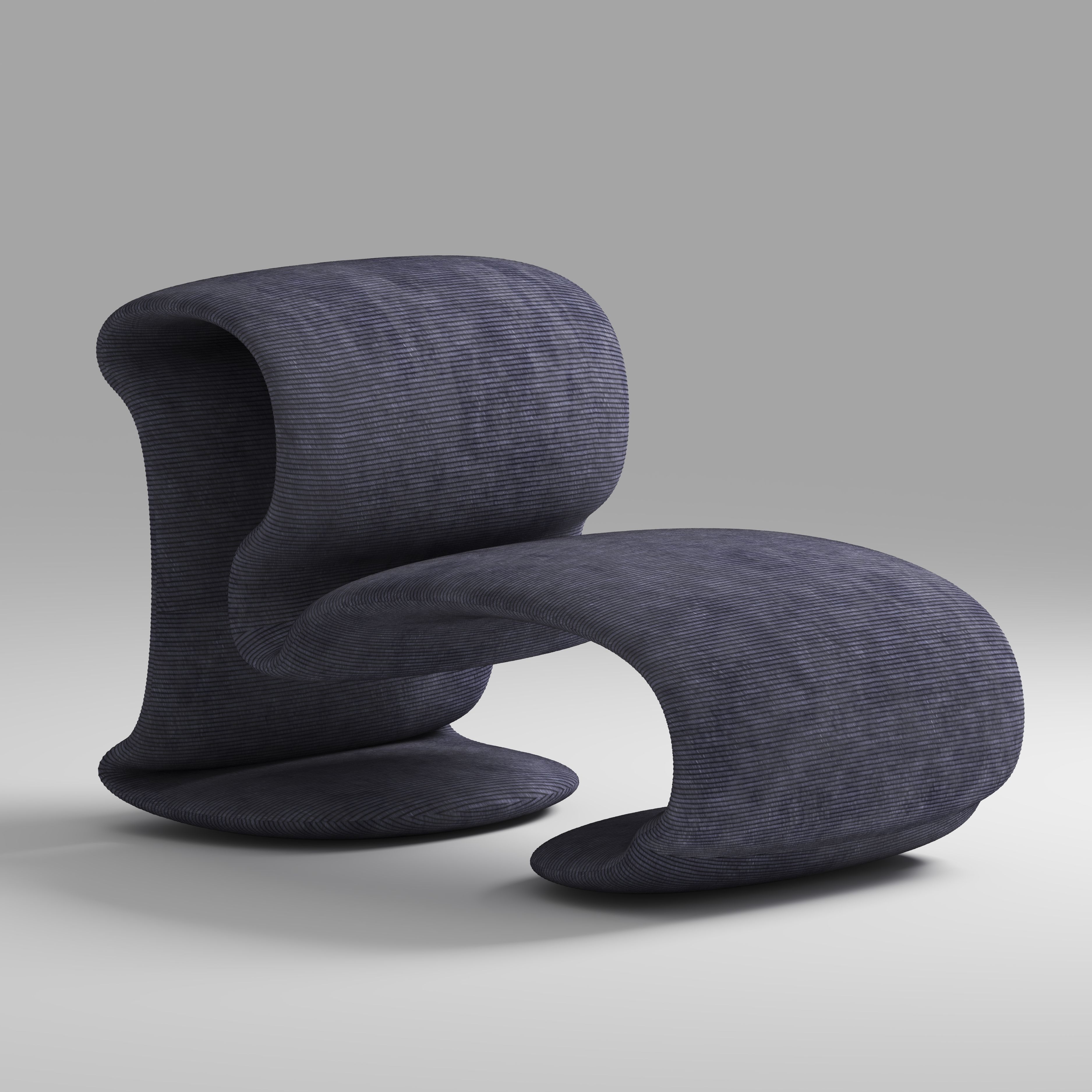 the chair Low-poly 3D model_1