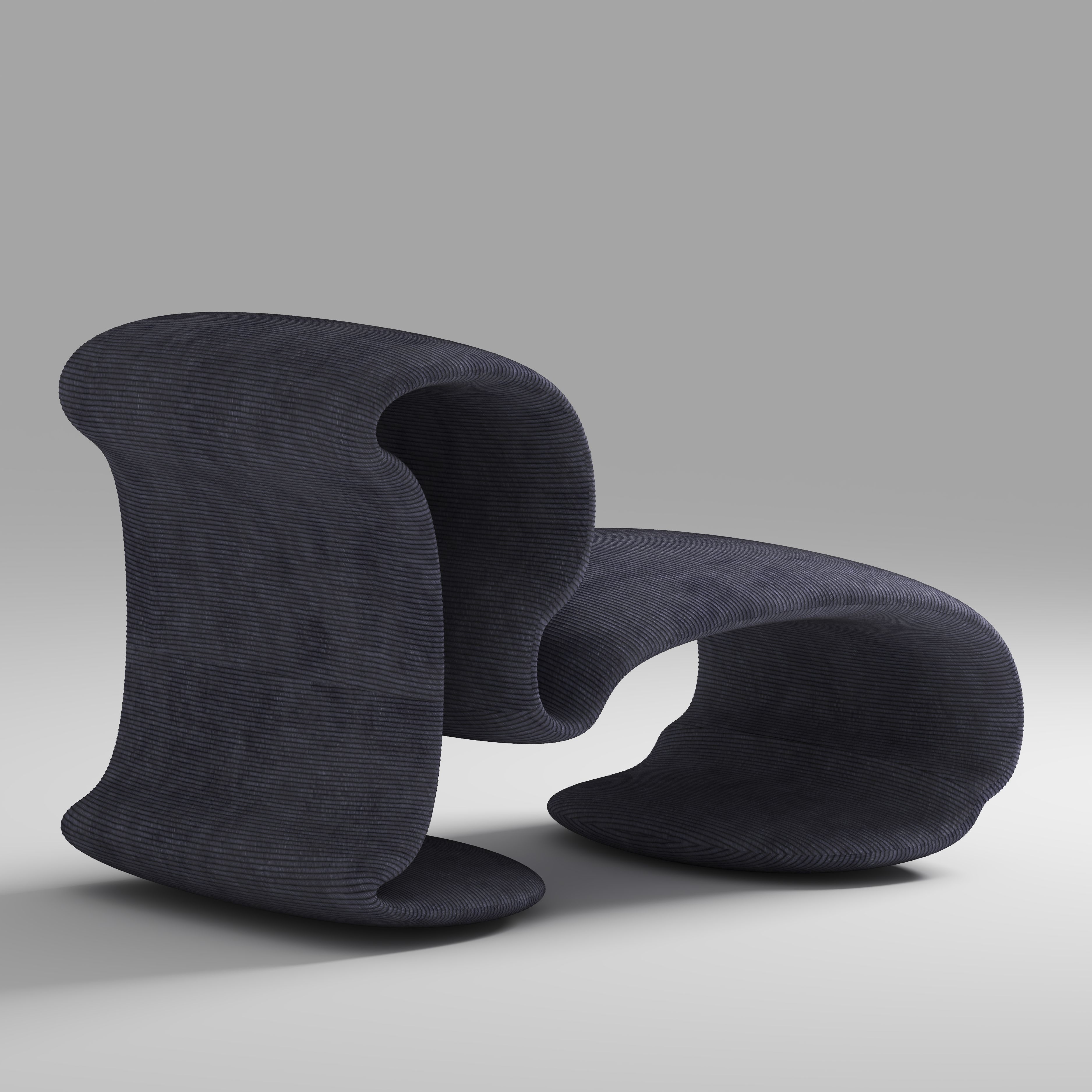 the chair Low-poly 3D model_3